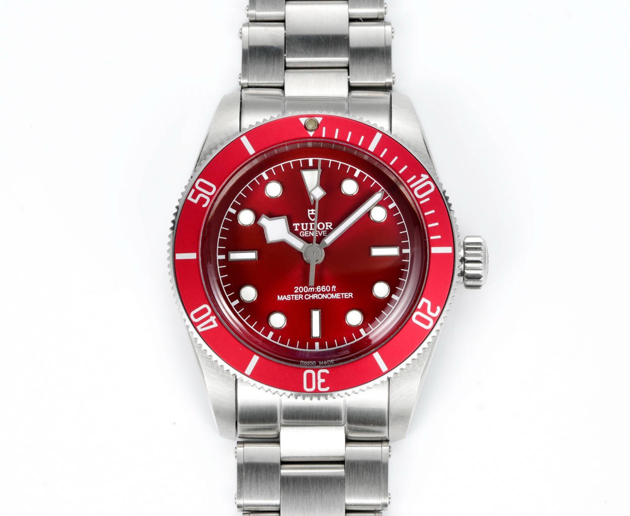 Tudor Black Bay GMT Automatic Diver Watch 41mm, Domed Sapphire Crystal, Rivet Stainless Steel Bracelet, Multiple Ceramic Bezel Color Options