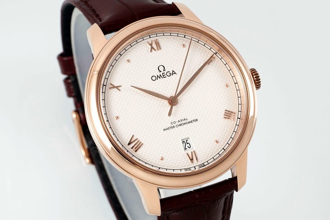 Omega De Ville Power‑Reserve Automatic Mechanical Watch, Genuine Calfskin Leather Strap