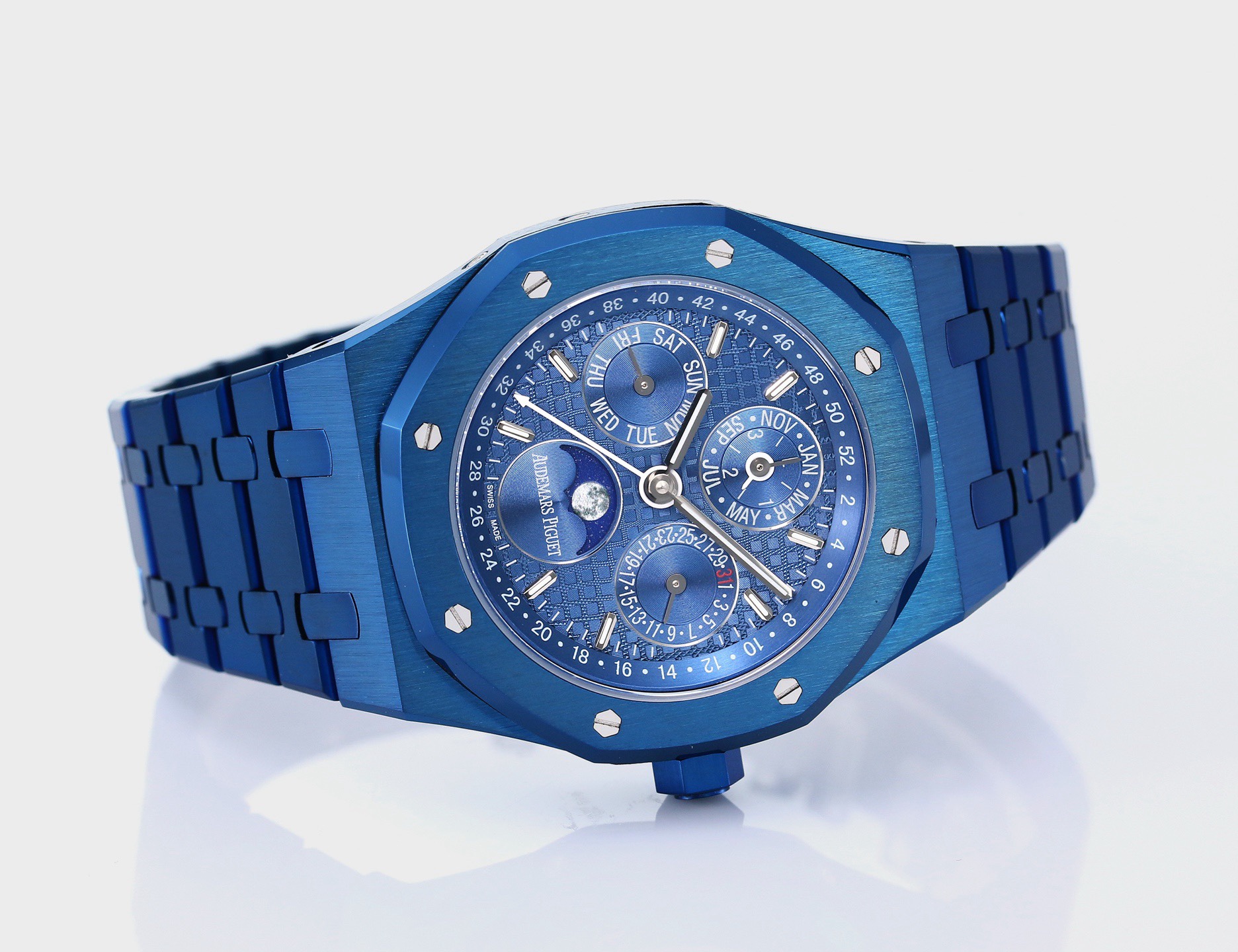 Audemars Piguet Royal Oak Perpetual Calendar 26574ST BBS Version 41mm Full‑Function Automatic Men Watch