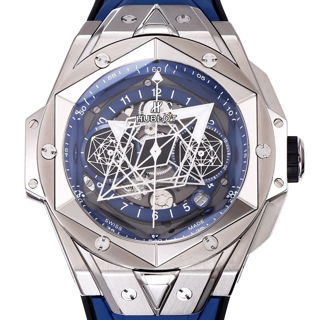 HUBLOT Big Bang Sang Bleu II Watch | BBF Super Clone Titanium Automatic Chronograph Wristwatch