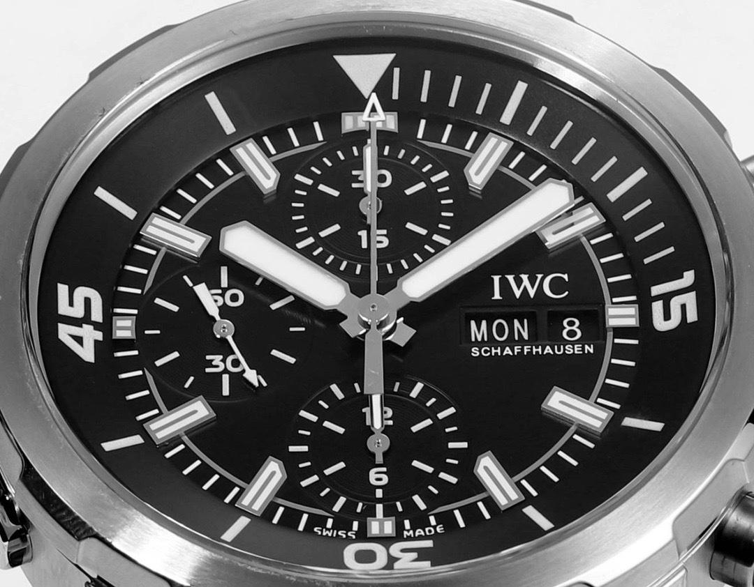 IWC Aquatimer Chronograph Watch 44mm | Quick Release Fluororubber Strap