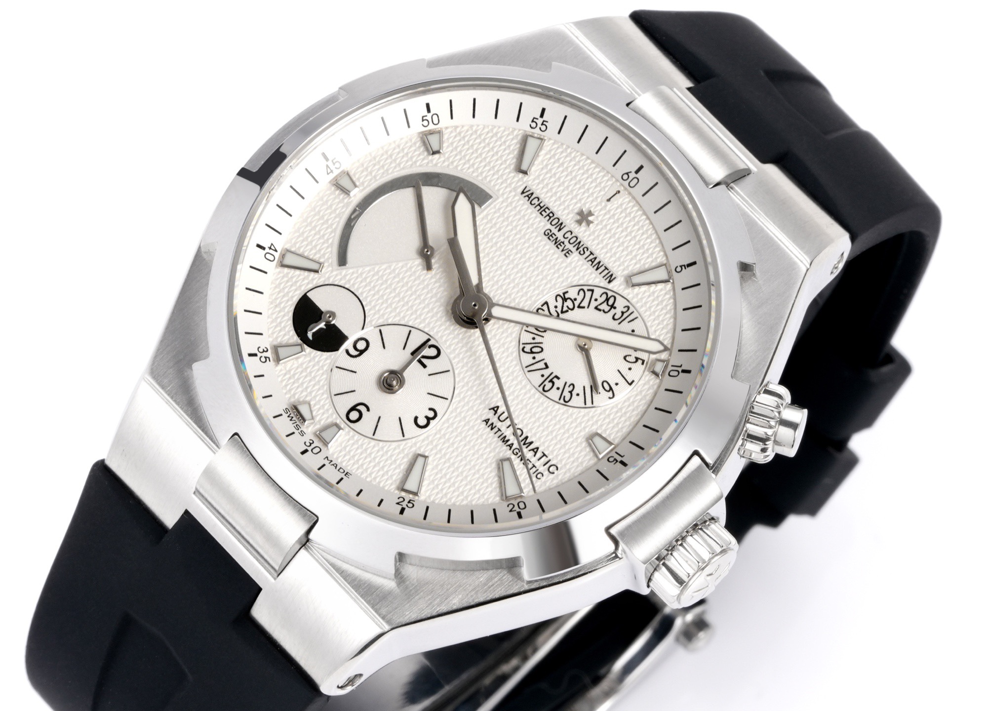 Vacheron Constantin Overseas RW4 Multifunctional Mechanical Watch, 42mm Stainless Steel Casual Business Gentleman Wristwatch