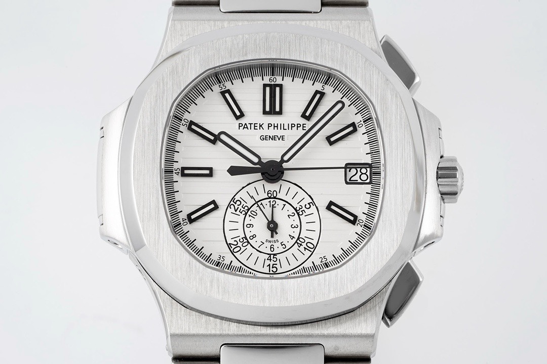 Patek Philippe Nautilus 5980 Chronograph Watch, 40.5mm, Real Working Small Second & Chronograph Functions
