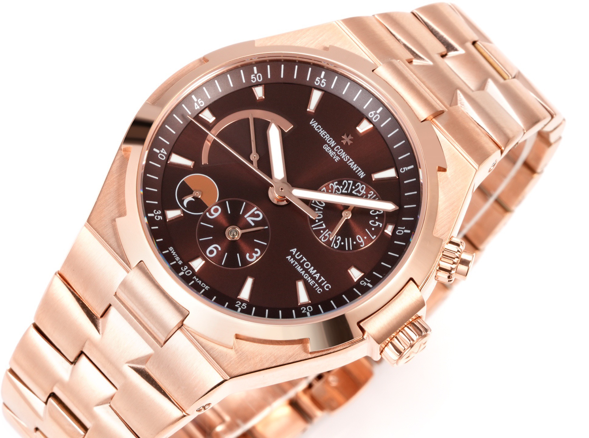 Vacheron Constantin Overseas RW4 Multifunctional Mechanical Watch, 42mm Stainless Steel Casual Business Gentleman Wristwatch