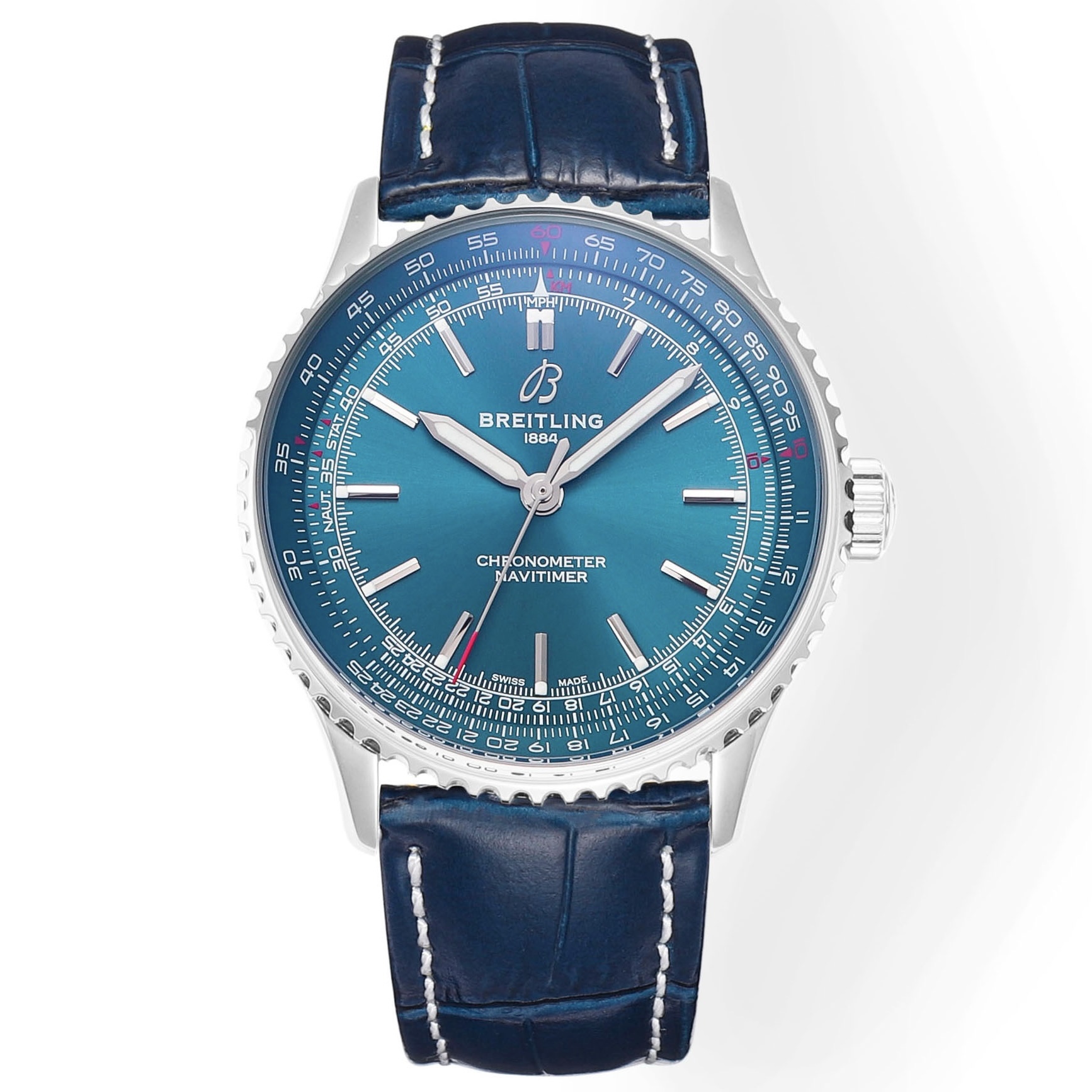 BREITLING Navitimer 1 Pilot Watch 41mm, TW Factory Seagull 2824 Automatic Leather Strap
