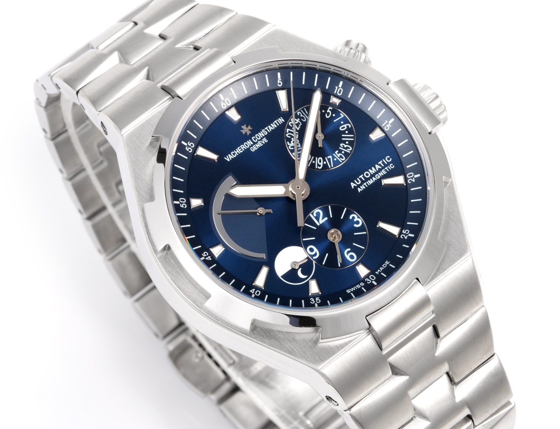 Vacheron Constantin Overseas RW4 Multifunctional Mechanical Watch, 42mm Stainless Steel Casual Business Gentleman Wristwatch