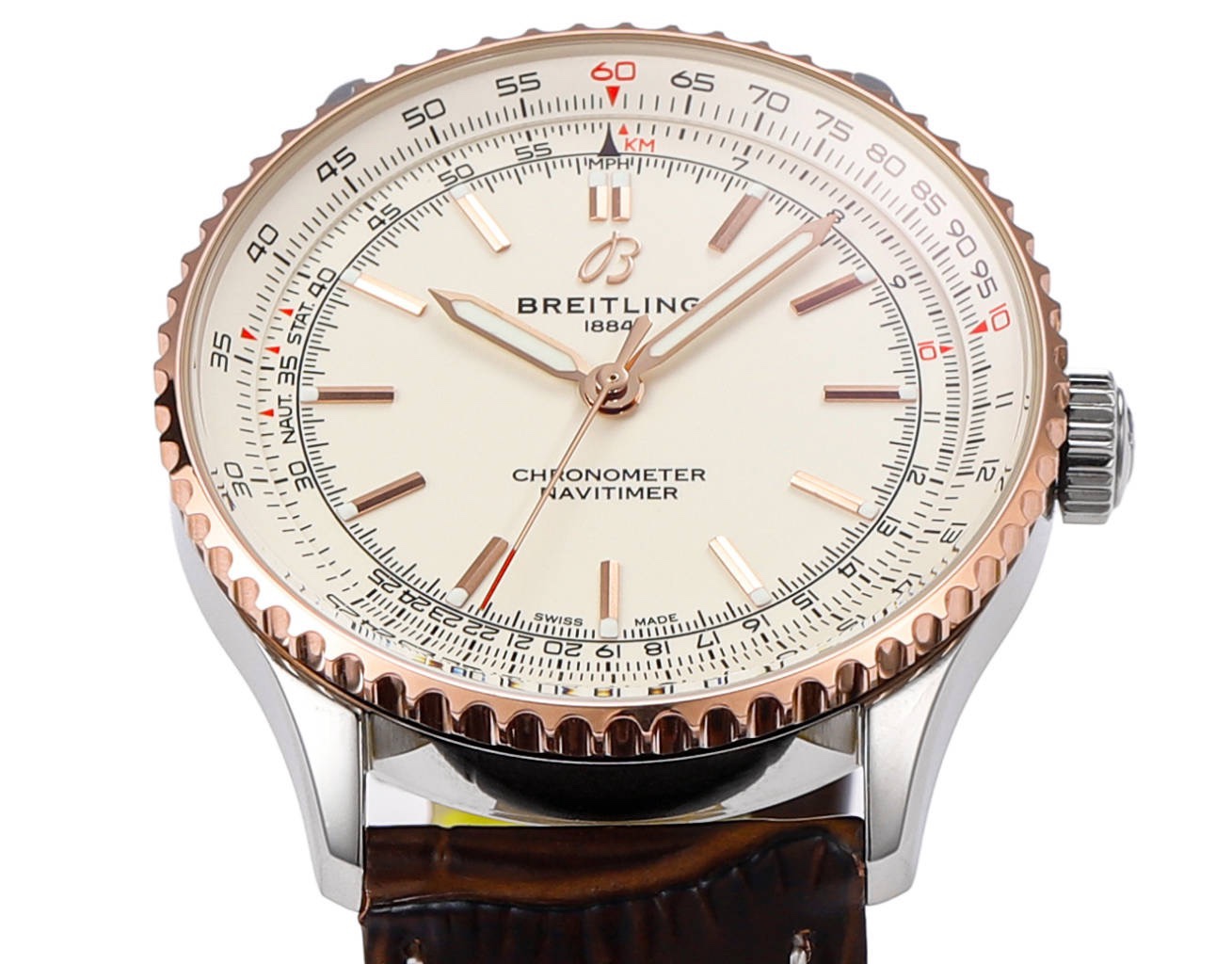 BREITLING Navitimer 1 Pilot Watch 41mm, TW Factory Seagull 2824 Automatic Leather Strap