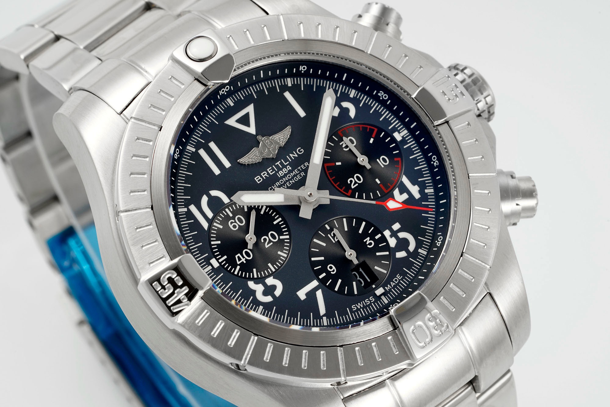 BREITLING Avenger B01 Chronograph 45mm Pilot Watch | BLS Factory Cal.B01 Modified Movement