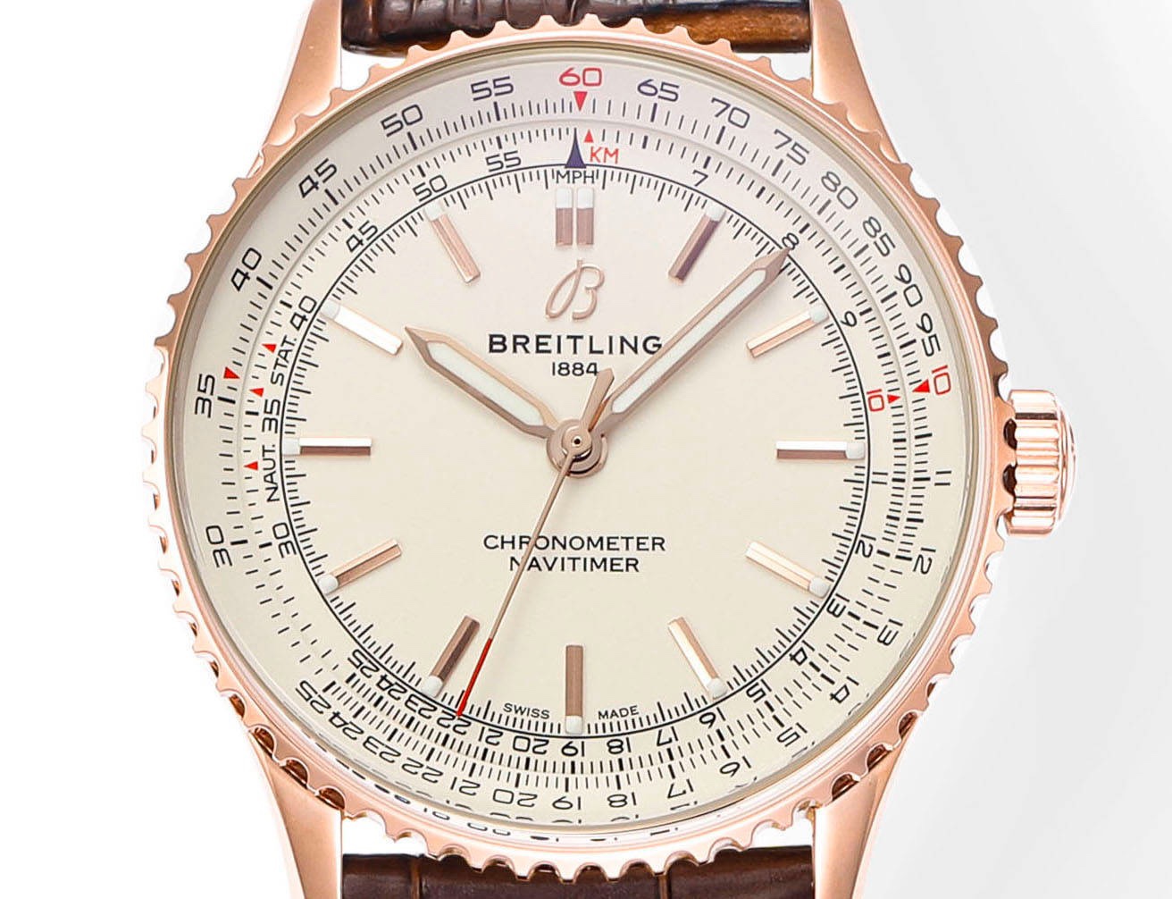 BREITLING Navitimer 1 Pilot Watch 41mm, TW Factory Seagull 2824 Automatic Leather Strap
