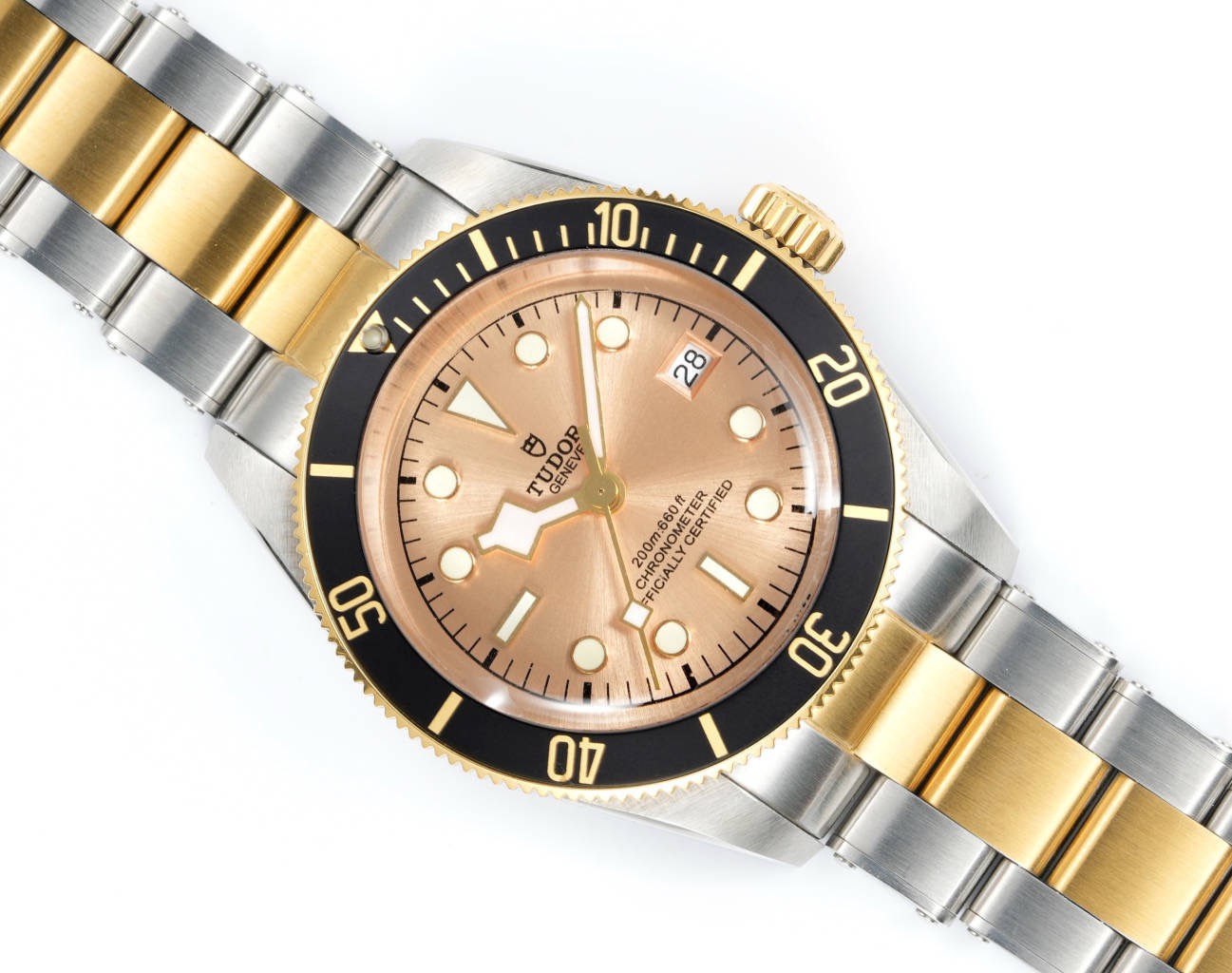 Tudor Black Bay GMT Automatic Diver Watch 41mm, Domed Sapphire Crystal, Rivet Stainless Steel Bracelet, Multiple Ceramic Bezel Color Options