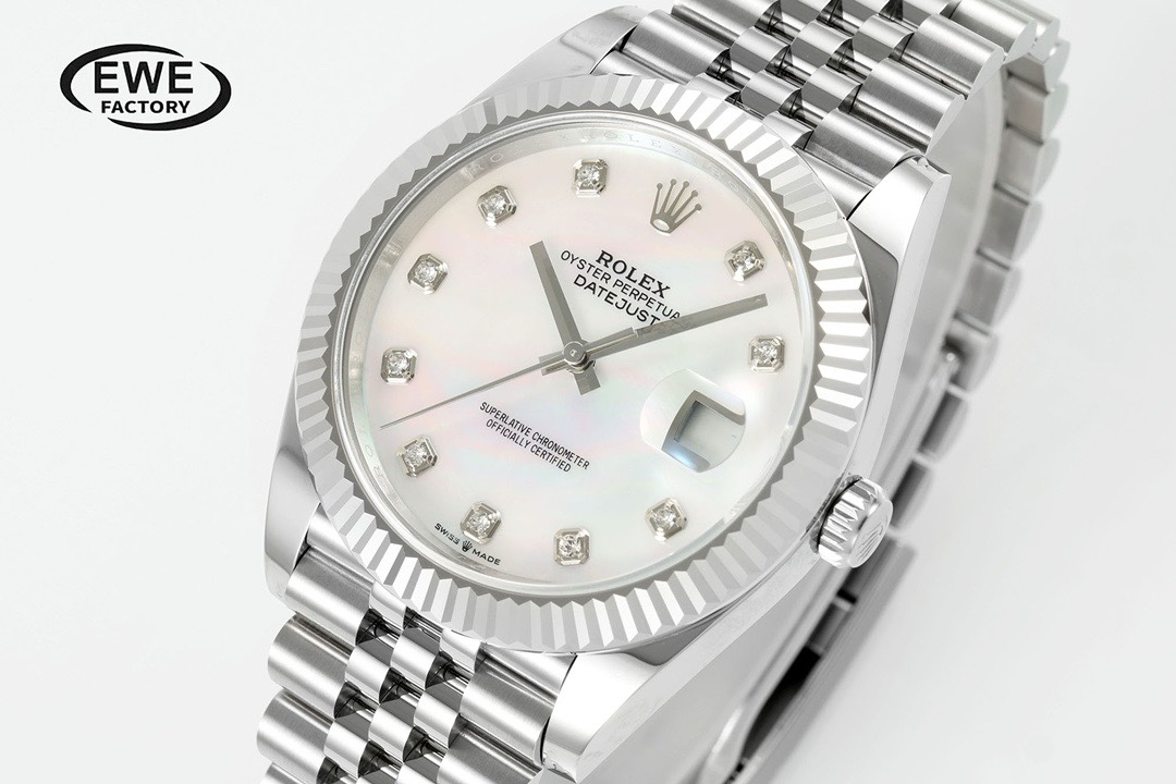 Rolex EWE Factory Datejust 41mm Men Watch, 3235 Automatic Movement, 904L Steel