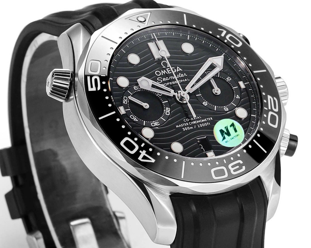 OMEGA Seamaster 300 Chronograph 44mm Dive Watch Cal.9900 Full Function Ceramic Bezel