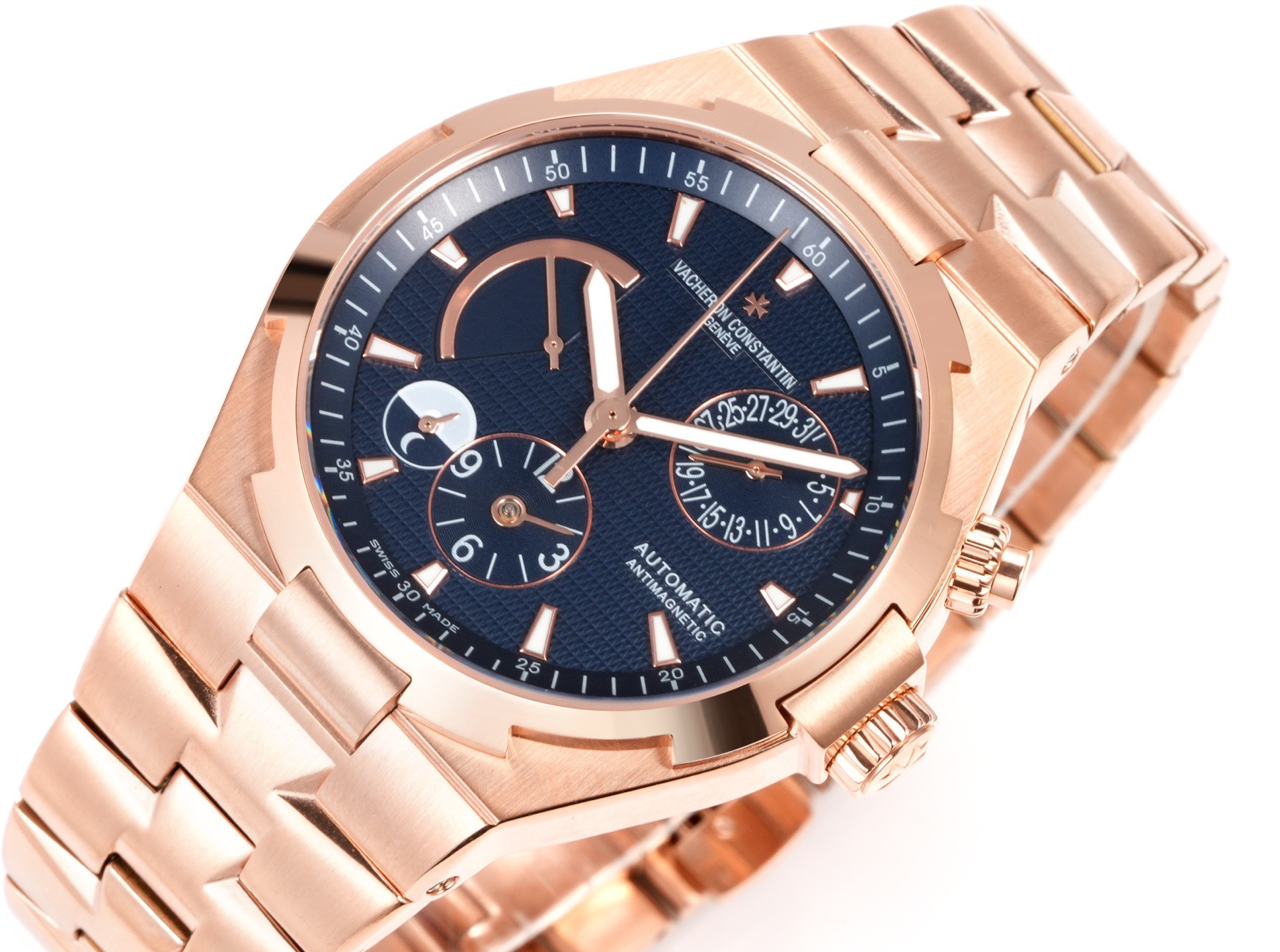 Vacheron Constantin Overseas RW4 Multifunctional Mechanical Watch, 42mm Stainless Steel Casual Business Gentleman Wristwatch