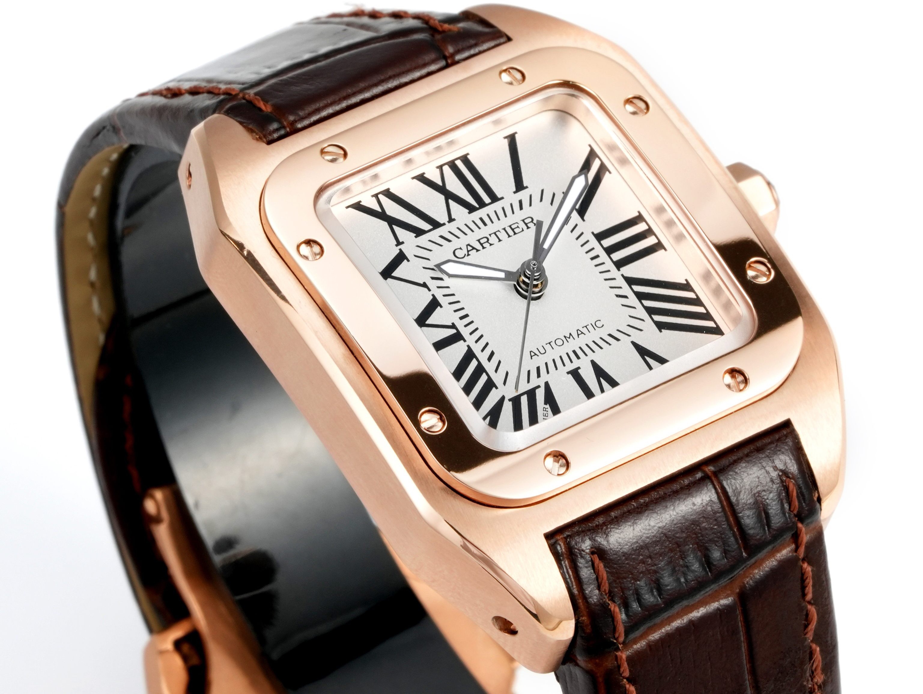 Cartier Santos 100th Anniversary Ladies Automatic Watch, 35.6mm