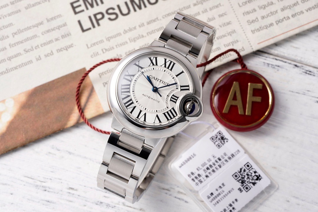 Cartier Ballon Bleu AF Upgraded 33mm Women Automatic Wristwatch