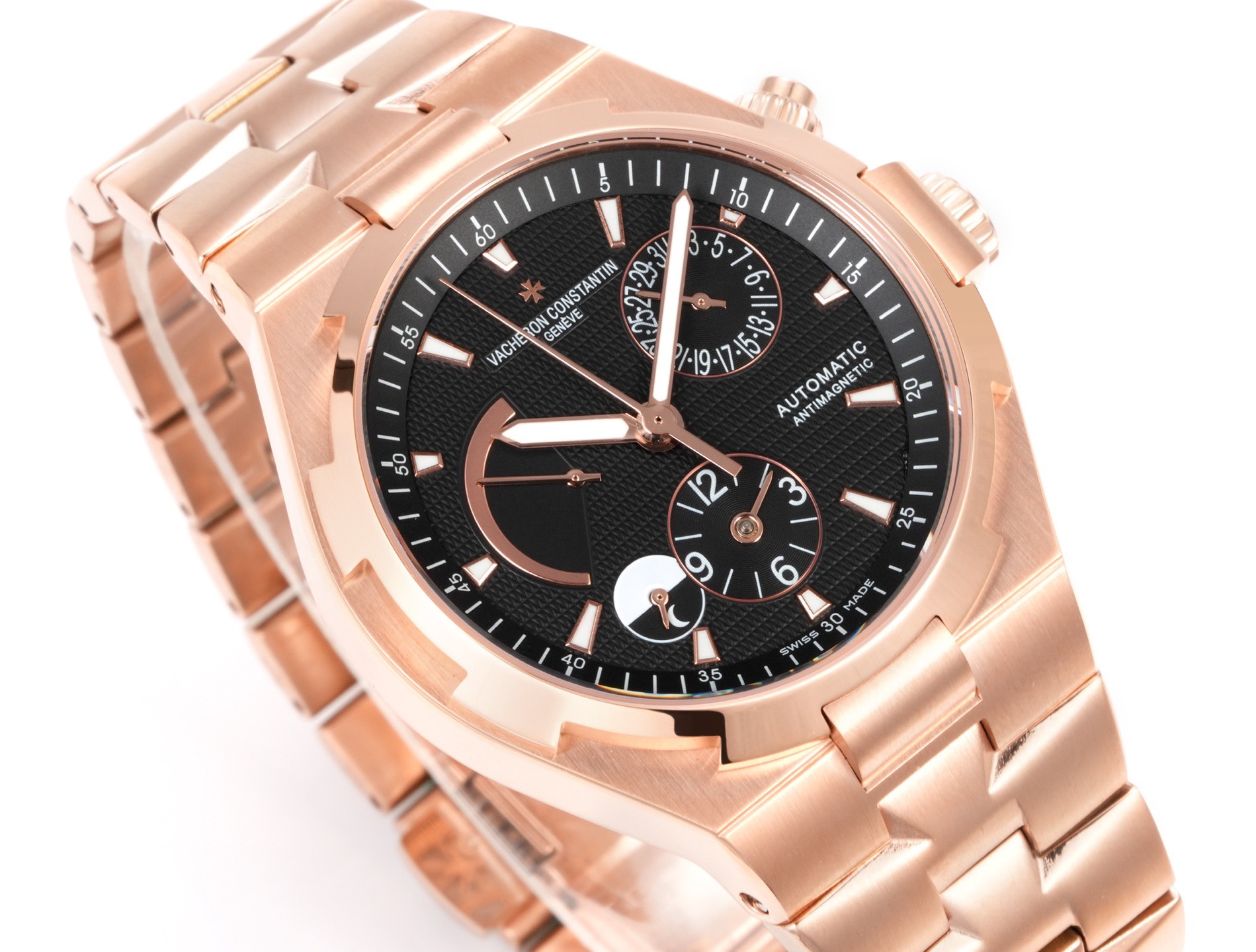 Vacheron Constantin Overseas RW4 Multifunctional Mechanical Watch, 42mm Stainless Steel Casual Business Gentleman Wristwatch