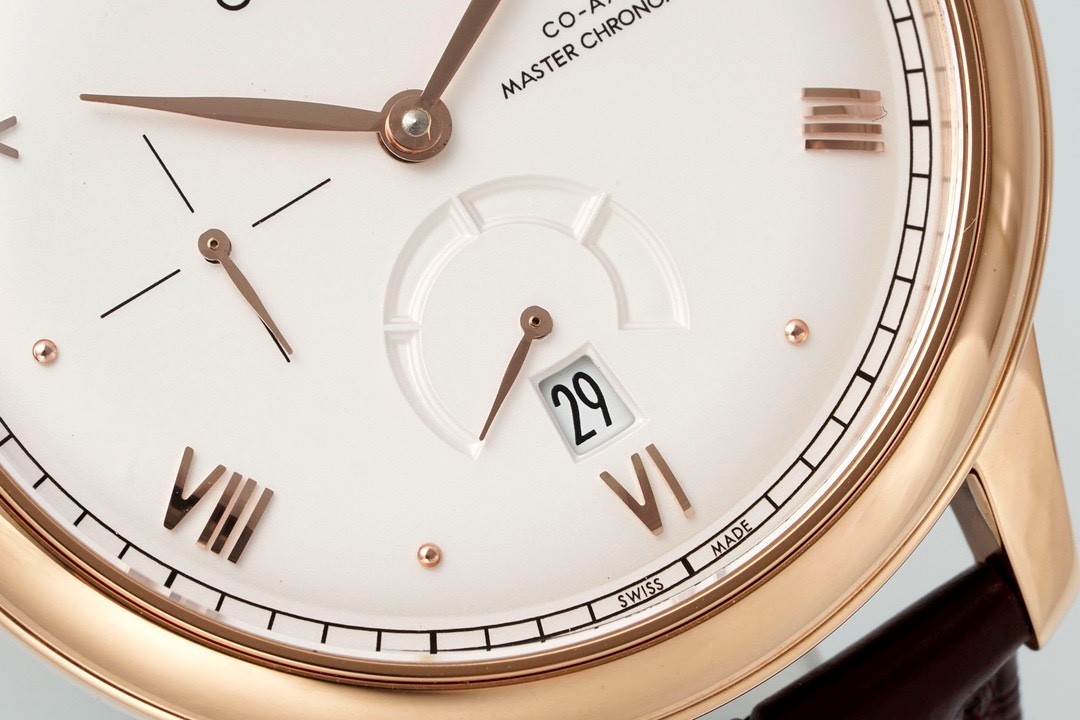 Omega De Ville Power‑Reserve Automatic Mechanical Watch, Genuine Calfskin Leather Strap