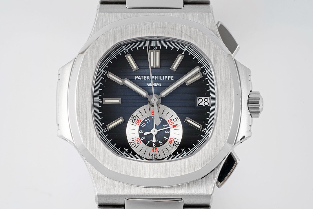 Patek Philippe Nautilus 5980 Chronograph Watch, 40.5mm, Real Working Small Second & Chronograph Functions