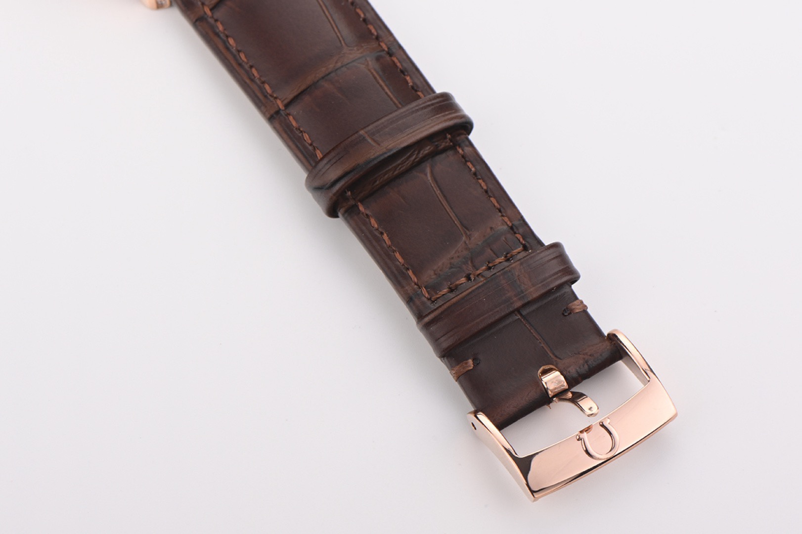 OMEGA Observatory Co‑Axial Master Chronometer Watch | Diamond Bezel, Genuine Leather Strap