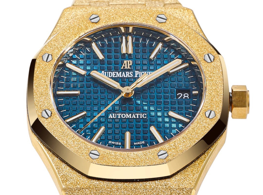Audemars Piguet Royal Oak 37mm 15454 Frosted Gold Ladies Automatic Watch