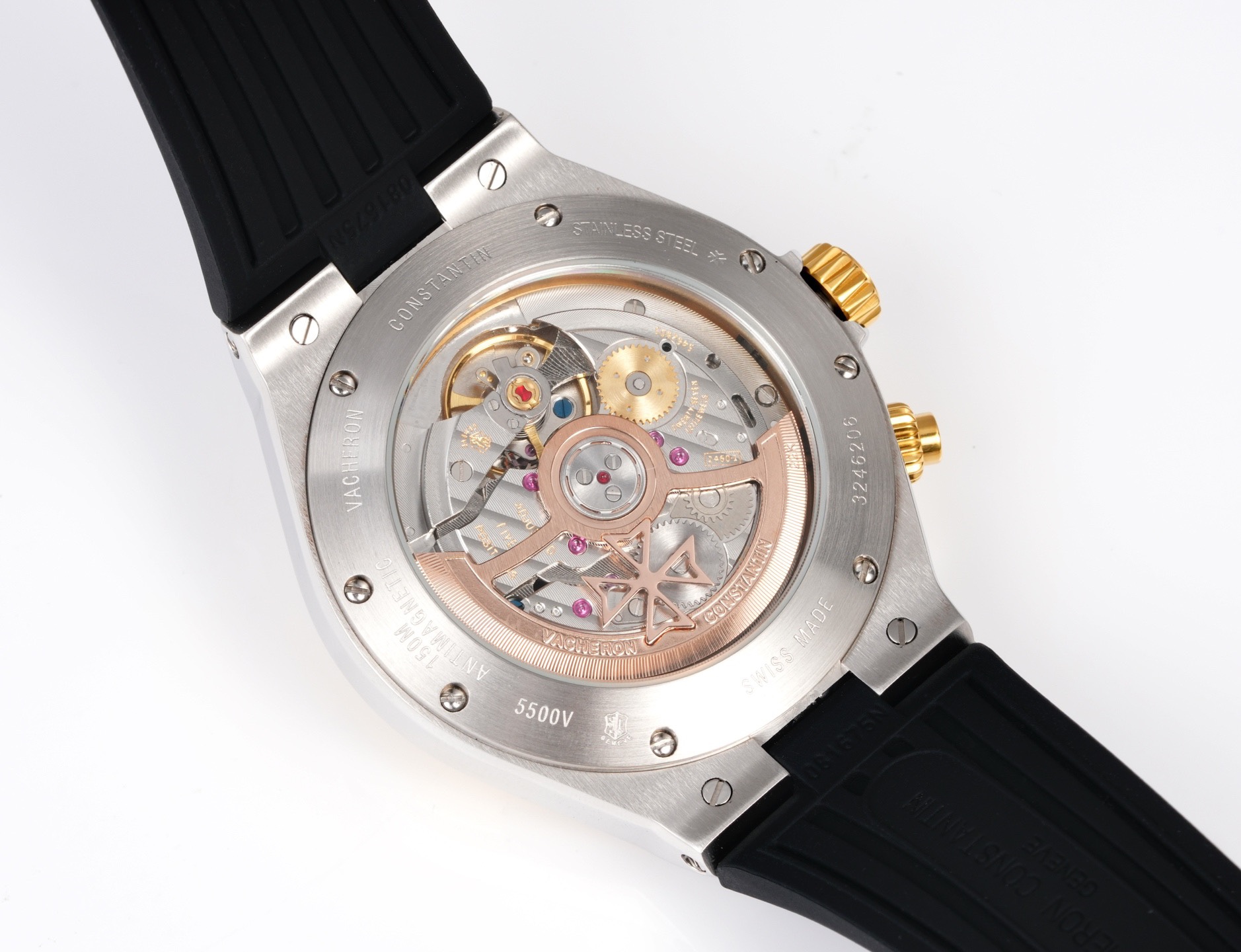 Vacheron Constantin Overseas RW4 Multifunctional Mechanical Watch, 42mm Stainless Steel Casual Business Gentleman Wristwatch