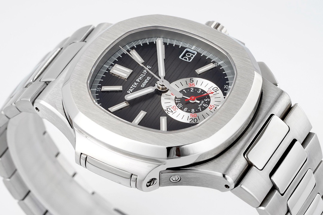 Patek Philippe Nautilus 5980 Chronograph Watch, 40.5mm, Real Working Small Second & Chronograph Functions