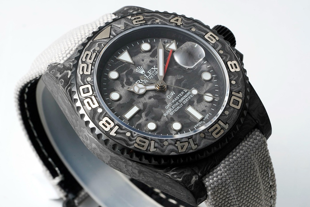 Rolex GMT-Master II Carbon Watch | Cal.3186 Automatic Movement, Forged Carbon Case