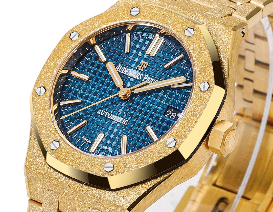 Audemars Piguet Royal Oak 37mm 15454 Frosted Gold Ladies Automatic Watch