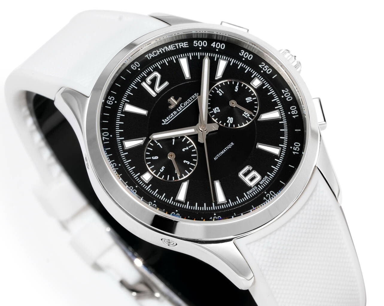 Jaeger-LeCoultre Polaris Chronograph Automatic Watch 42mm Rubber Strap