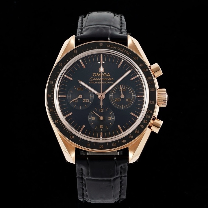 OMEGA Speedmaster Moonwatch 3861 Caliber Moonshine 18K Gold Chronograph 42mm