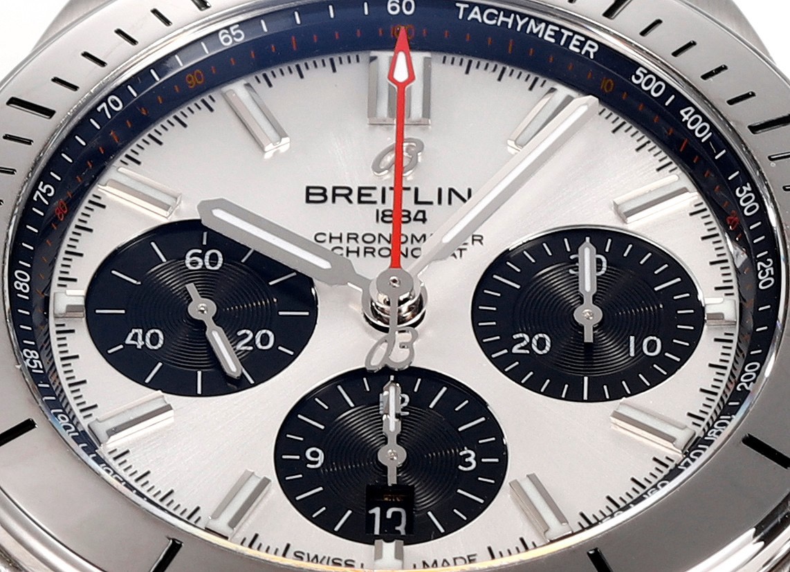 Breitling Chronomat Automatic Watch | BLS New Release 42mm Tricolor Arrows Pilot Watch