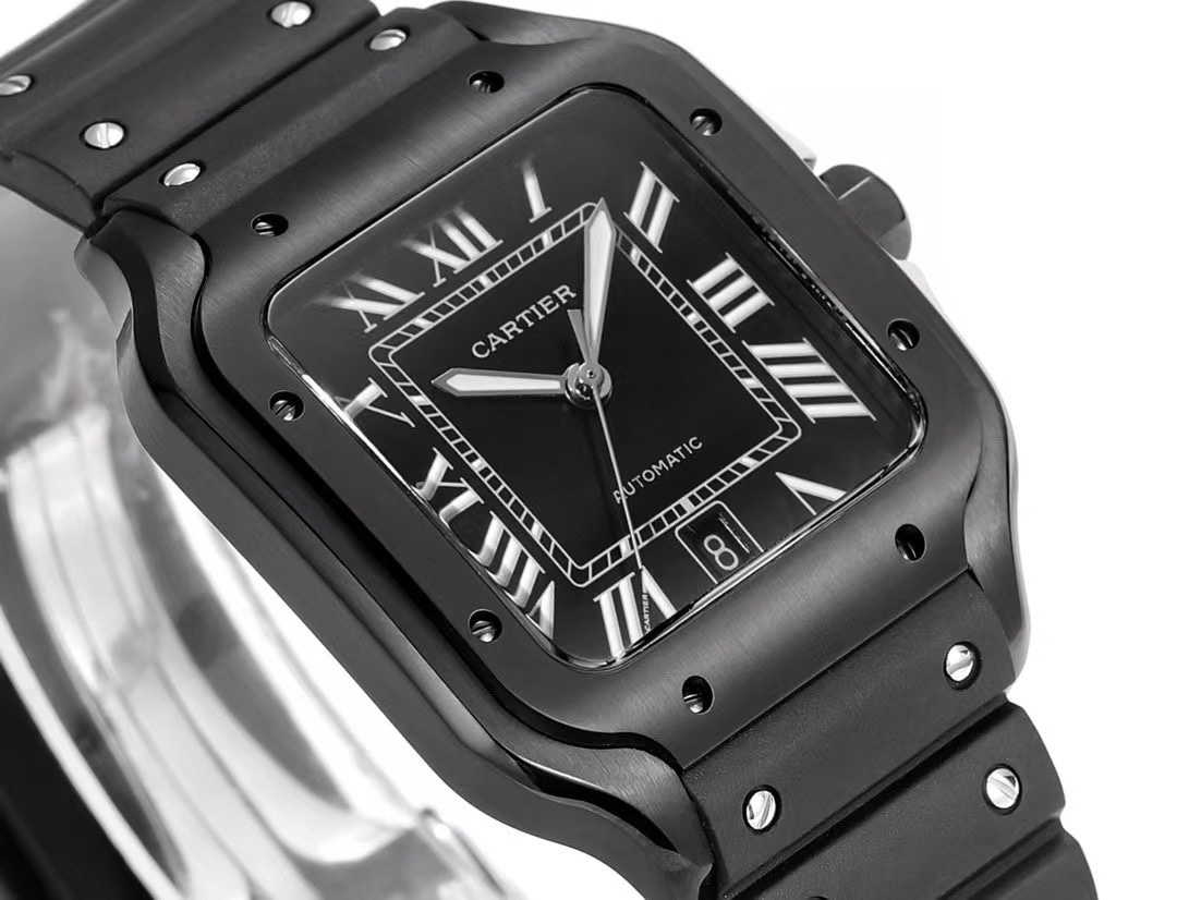 Cartier Santos Rubber Strap | THB Factory 39.8mm Automatic Watch