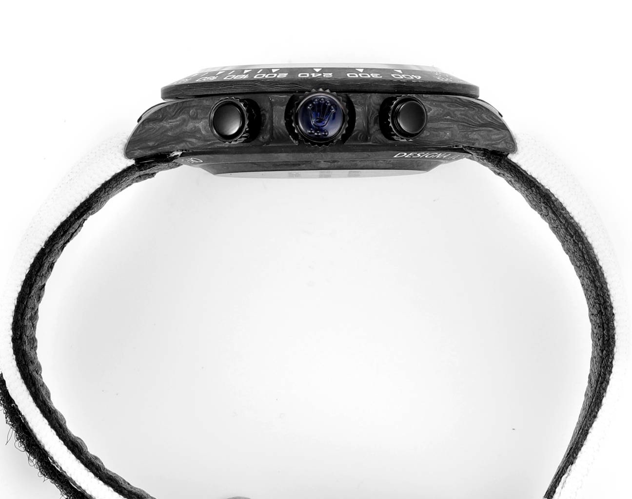Rolex TW Factory Custom Carbon Fiber Daytona Watch 40mm 4801 Chronograph Movement Luminous Case & Buckle