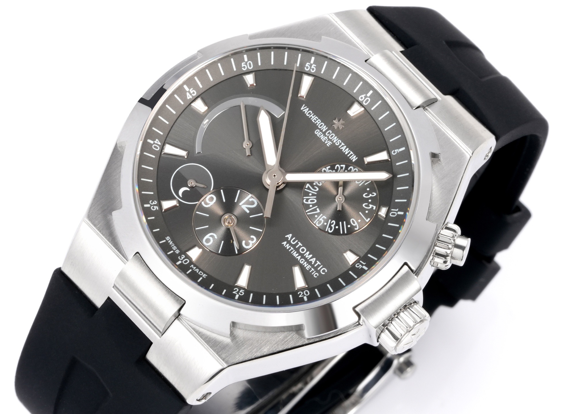 Vacheron Constantin Overseas RW4 Multifunctional Mechanical Watch, 42mm Stainless Steel Casual Business Gentleman Wristwatch