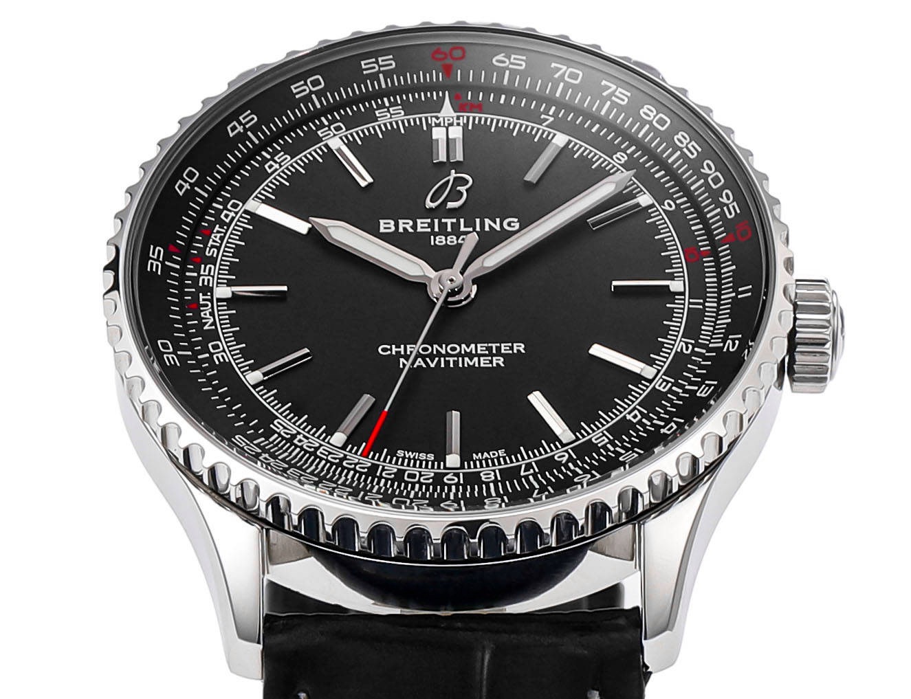 BREITLING Navitimer 1 Pilot Watch 41mm, TW Factory Seagull 2824 Automatic Leather Strap