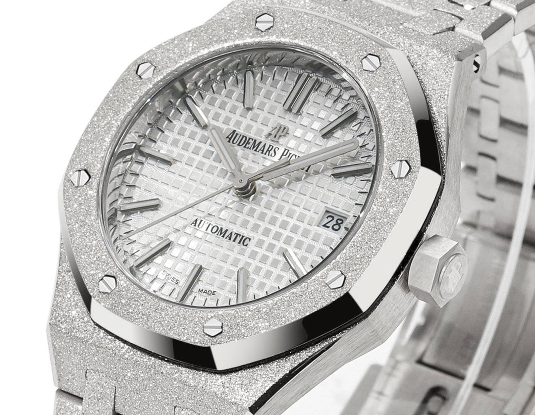 Audemars Piguet Royal Oak 37mm 15454 Frosted Gold Ladies Automatic Watch