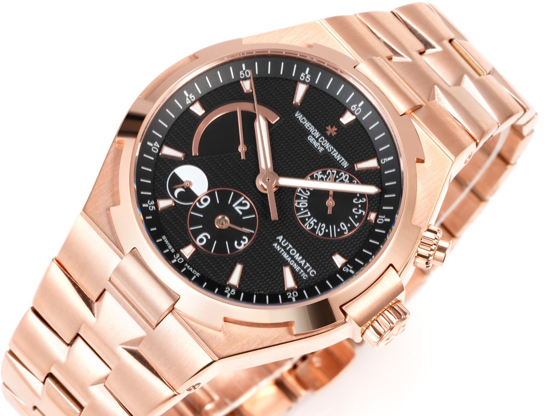 Vacheron Constantin Overseas RW4 Multifunctional Mechanical Watch, 42mm Stainless Steel Casual Business Gentleman Wristwatch