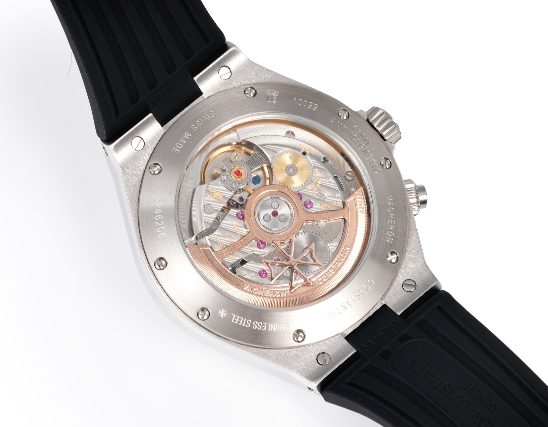 Vacheron Constantin Overseas RW4 Multifunctional Mechanical Watch, 42mm Stainless Steel Casual Business Gentleman Wristwatch