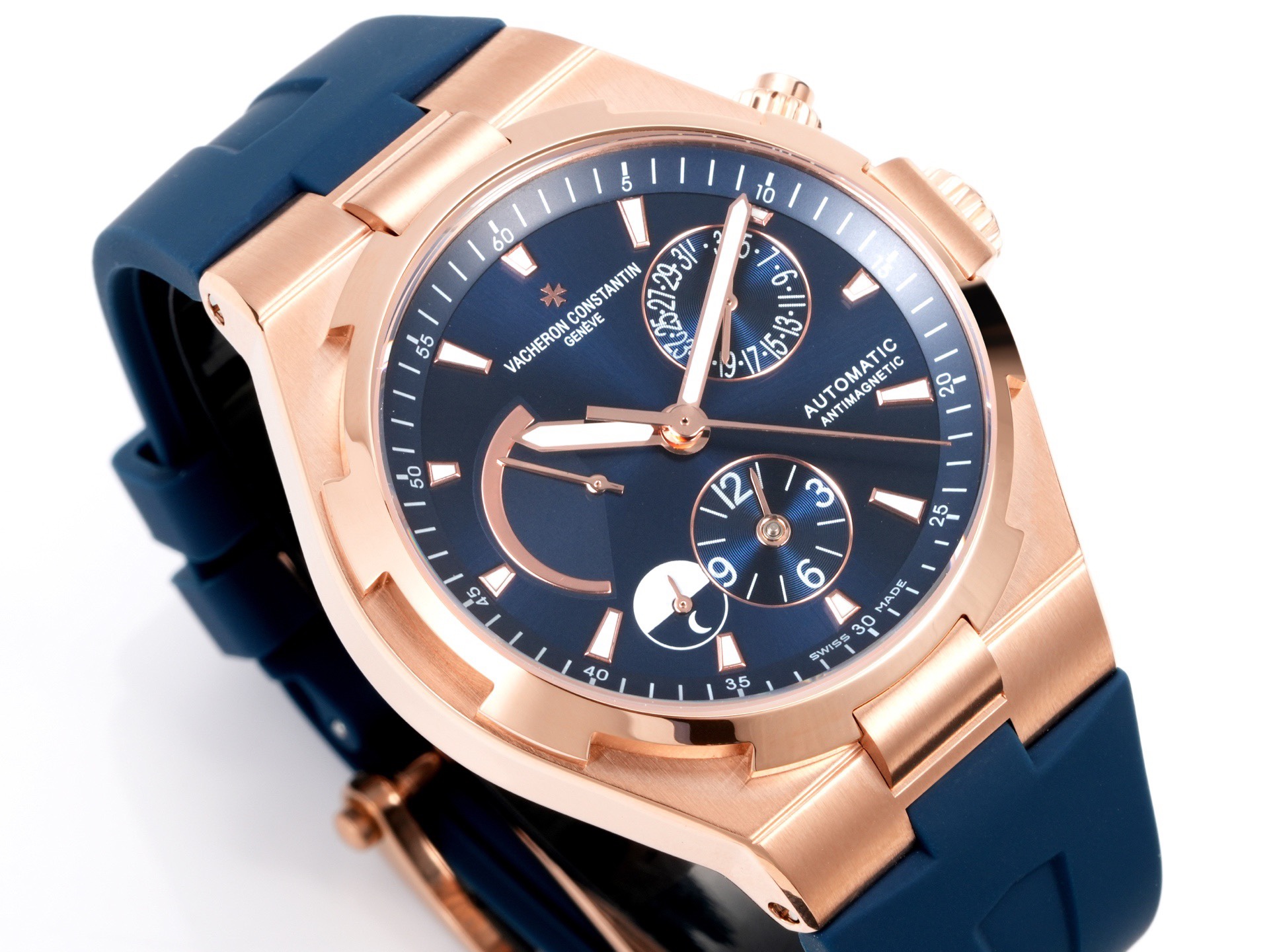 Vacheron Constantin Overseas RW4 Multifunctional Mechanical Watch, 42mm Stainless Steel Casual Business Gentleman Wristwatch