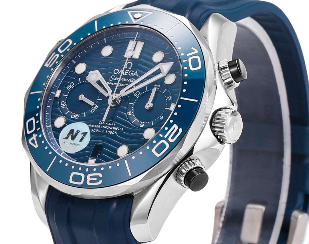 OMEGA Seamaster 300 Chronograph 44mm Dive Watch Cal.9900 Full Function Ceramic Bezel