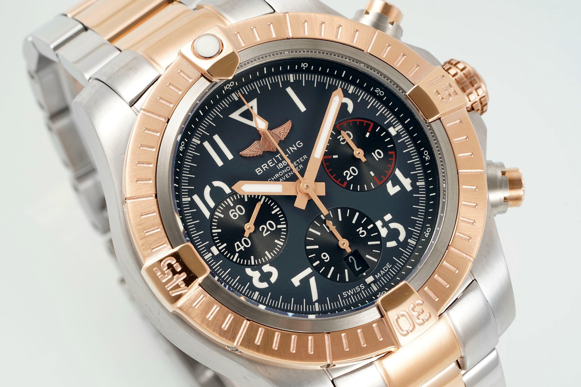 BREITLING Avenger B01 Chronograph 45mm Pilot Watch | BLS Factory Cal.B01 Modified Movement