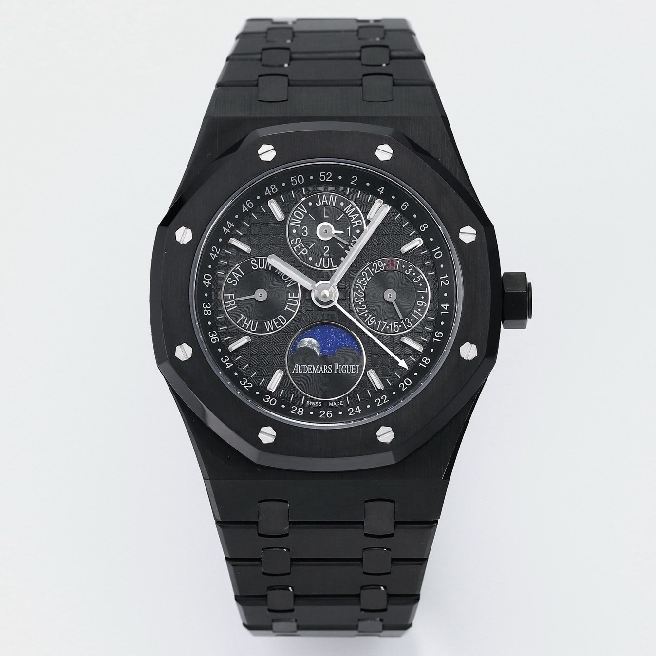 Audemars Piguet Royal Oak Perpetual Calendar 26574ST BBS Version 41mm Full‑Function Automatic Men Watch