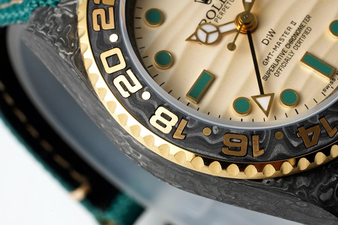 Rolex GMT-Master II Carbon Watch | Cal.3186 Automatic Movement, Forged Carbon Case