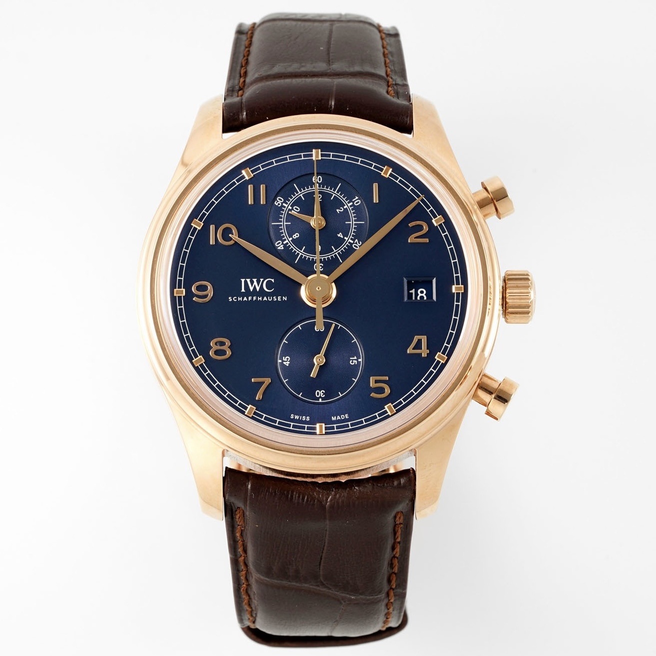 IWC Da Vinci Chronograph Watch 42mm | Modified Cal.89361 Integrated Movement Full Working Functions

