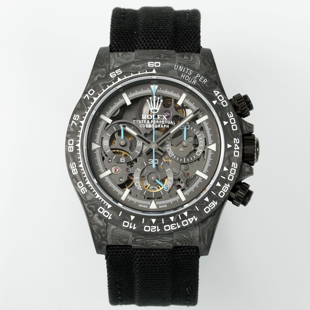 Rolex Diw Carbon Skeleton Chronograph