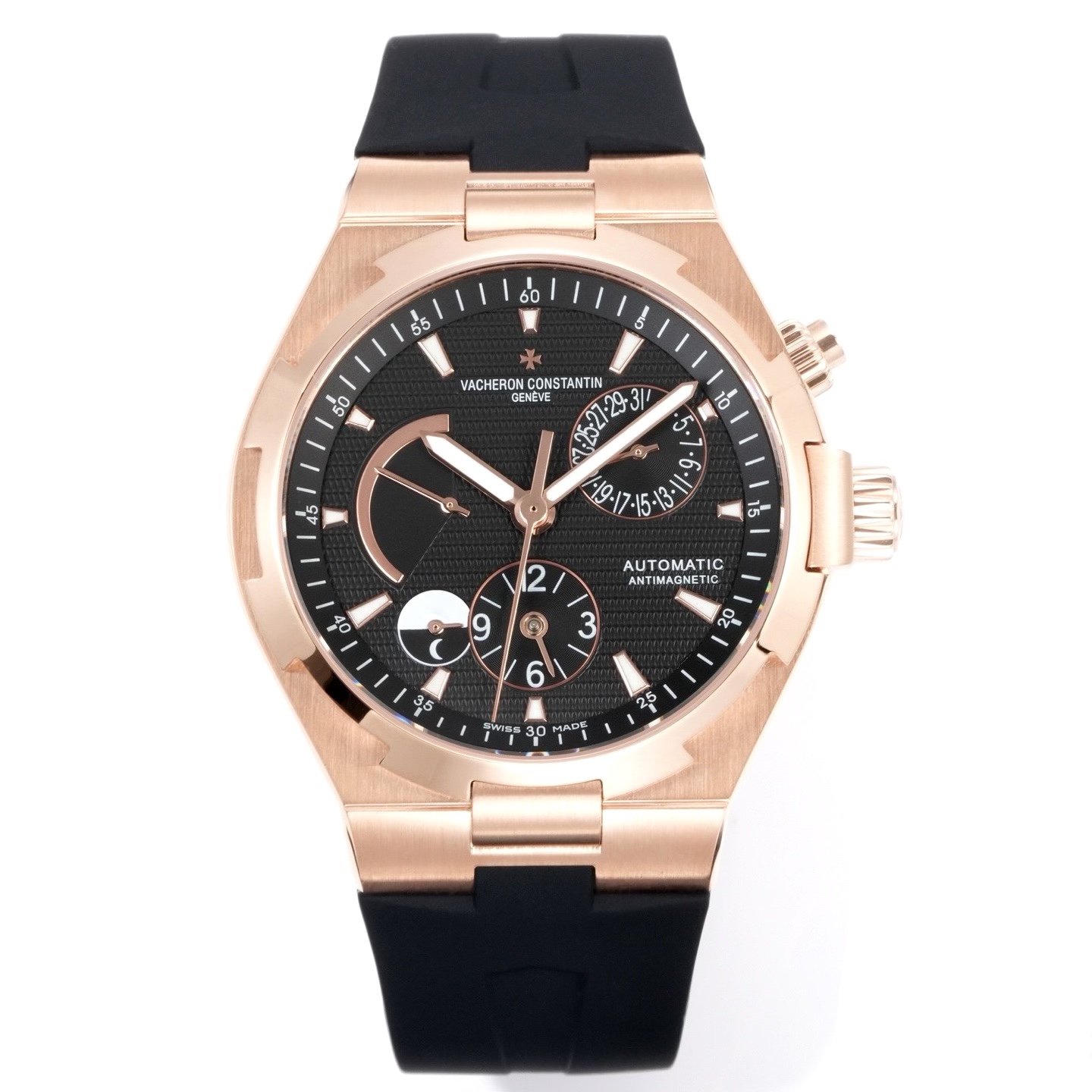 Vacheron Constantin Overseas RW4 Multifunctional Mechanical Watch, 42mm Stainless Steel Casual Business Gentleman Wristwatch