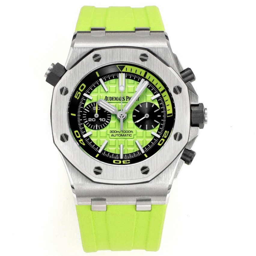Audemars Piguet Royal Oak Offshore Chronograph 42mm | Cal.3124 Automatic Watch Rubber Strap