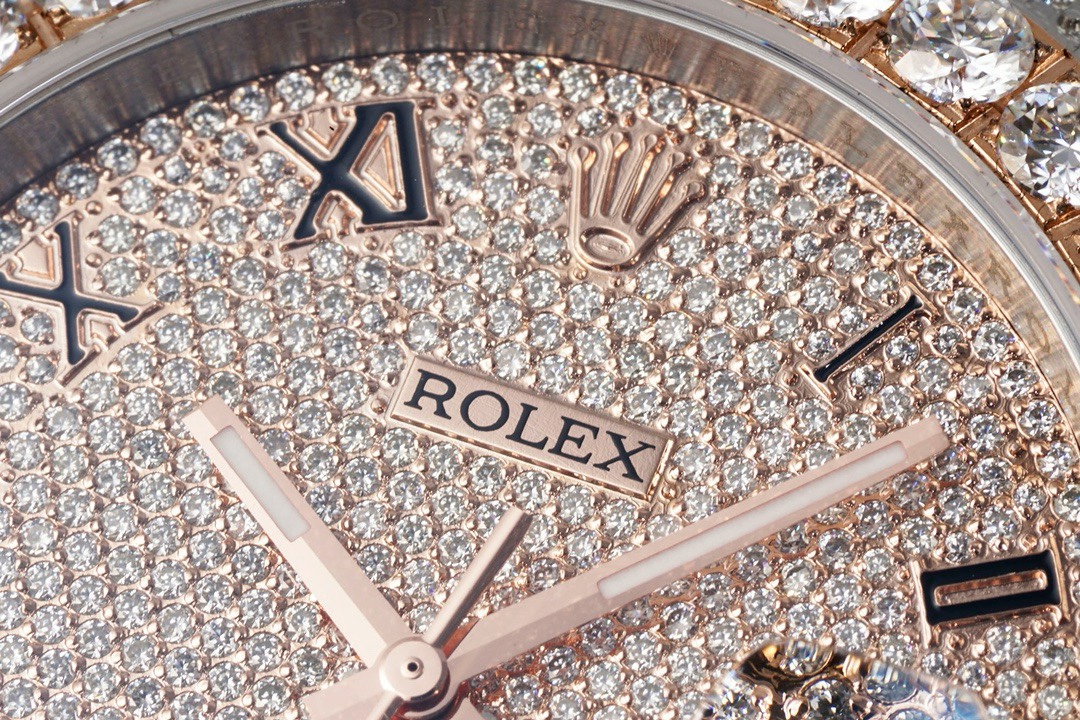 Rolex TW Factory Fully Iced‑Out Datejust 41mm Men Watch, Full Paved Stones, 2824 Automatic Movement