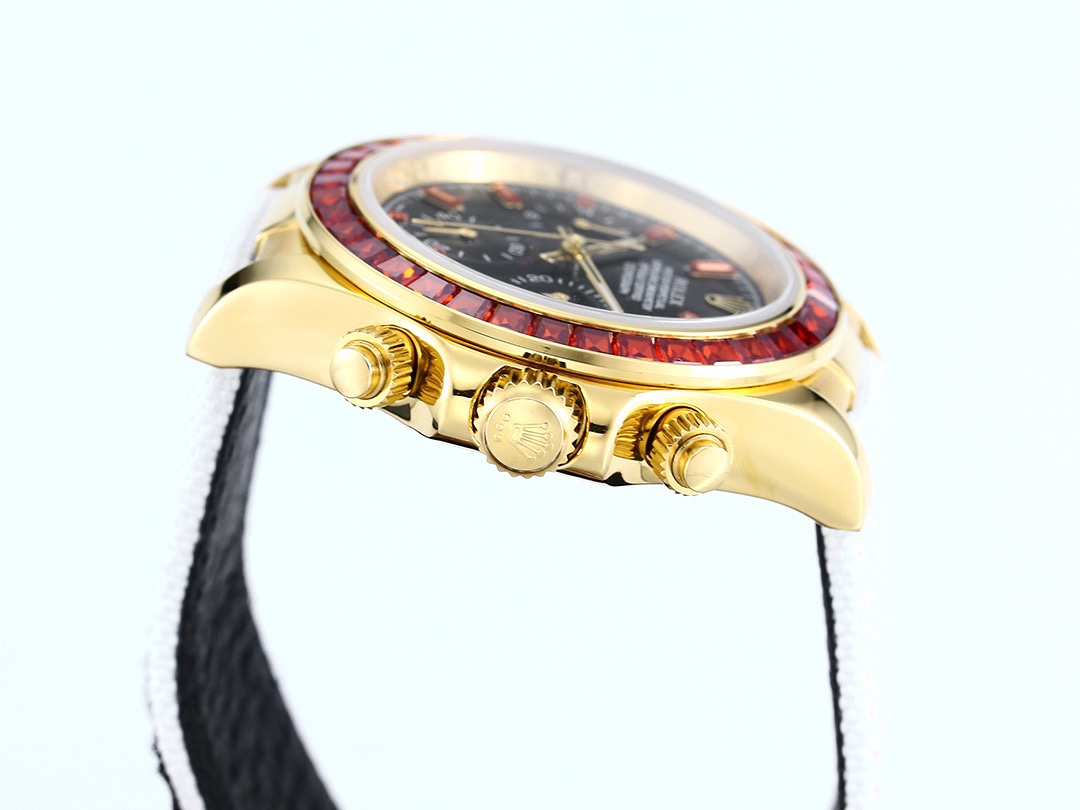 Rolex Cosmograph Daytona Super Clone Watch | Pumpkin Ruby Bezel, 43mm