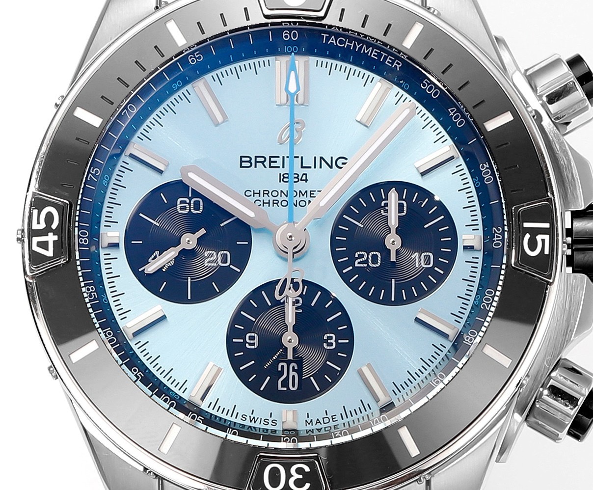 BREITLING Chronomat 44mm Automatic Chronograph Watch, BLS Factory Ceramic Bezel Timepiece